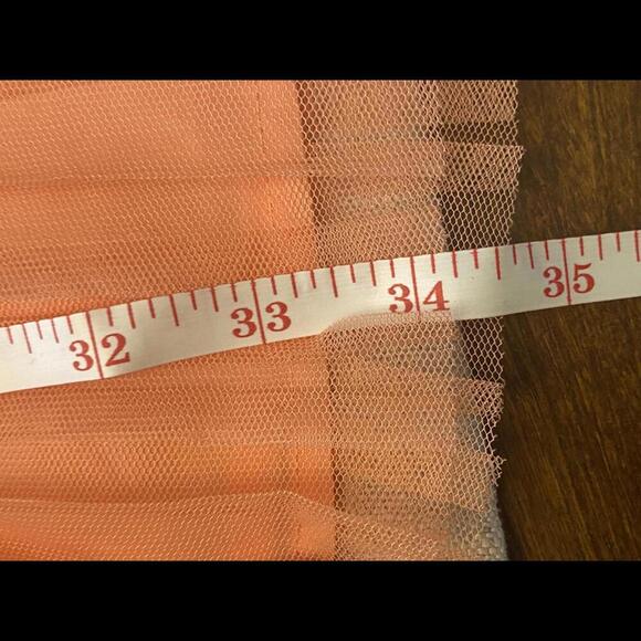 TOPSHOP Coral Pleated Dress Size 6 - Picture 9 of 10